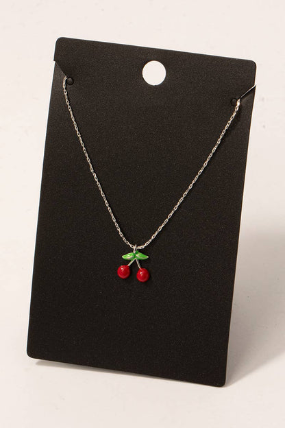 Cherry Pendant Necklace