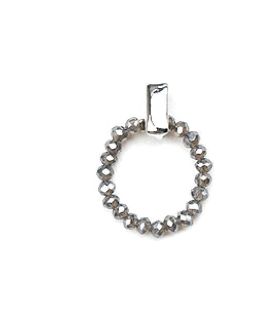 Zingy Silver Hematite Earrings