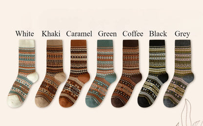 Vintage Bohemia Totem Knit Socks