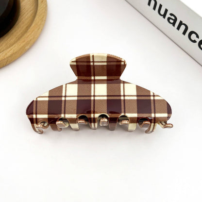 Vintage Plaid Hair Clip