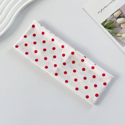 Fashion Polka Dot Sports Makeup Elastic Headband