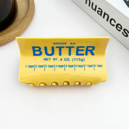 Butter Shaped Hair Claw Clip
