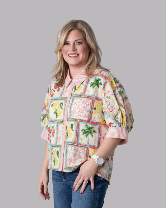 lemon-palm-tree-stripe-button-up