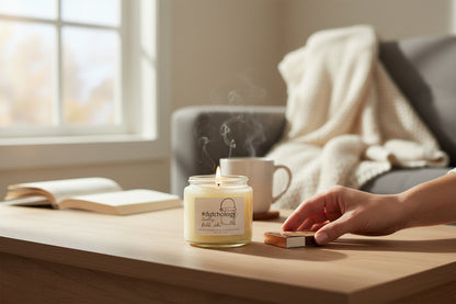 Large Glass Dutch Letter Candle