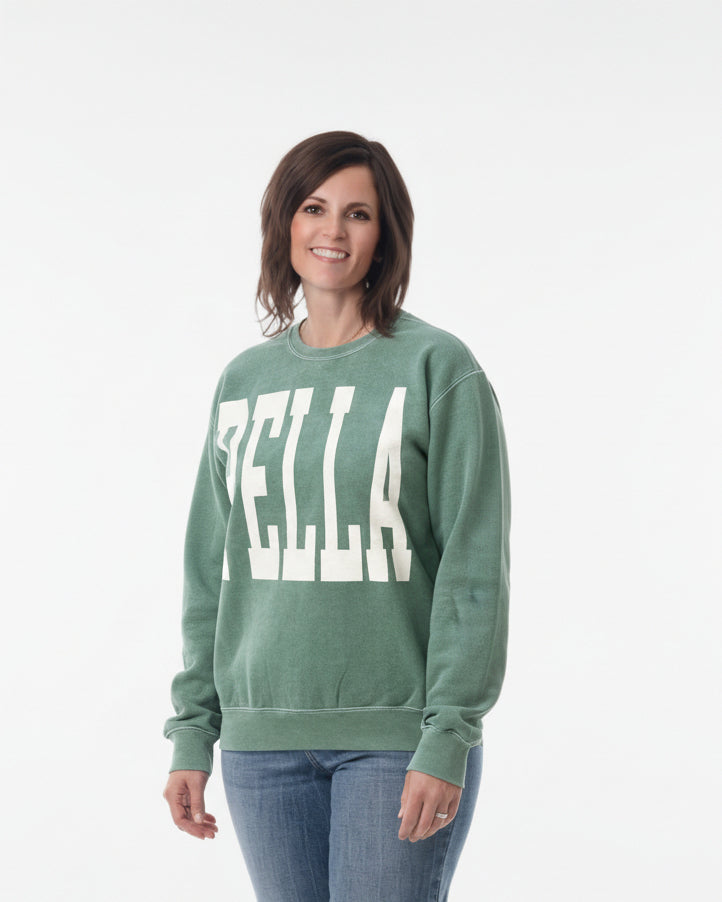 PELLA Tall Script Crewneck Sweatshirt