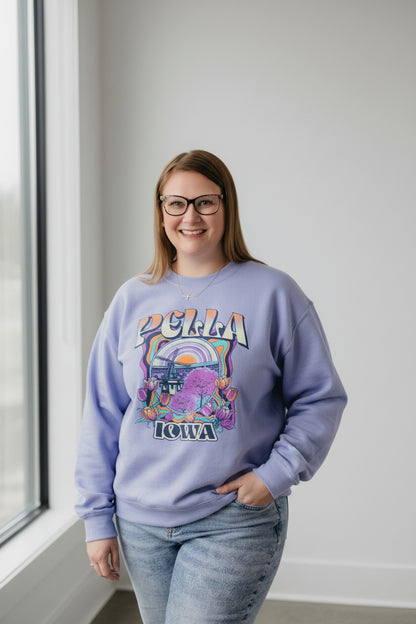 Periwinkle Purple Tulip Time Sweatshirt