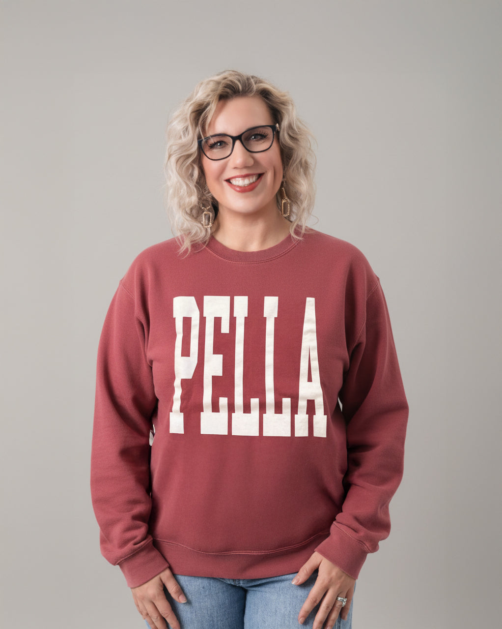 PELLA Tall Script Crewneck Sweatshirt