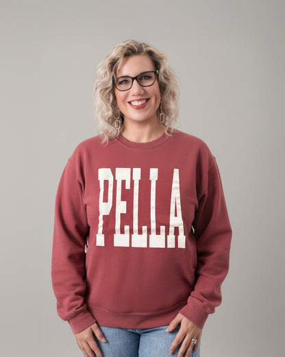 PELLA Tall Script Crewneck Sweatshirt