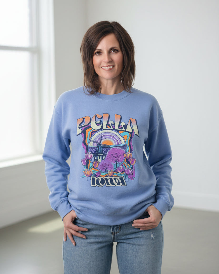 Periwinkle Purple Tulip Time Sweatshirt