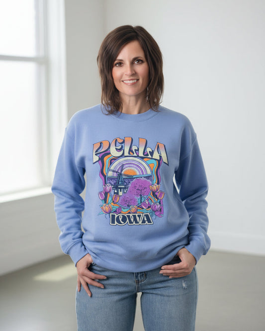 Periwinkle Purple Tulip Time Sweatshirt