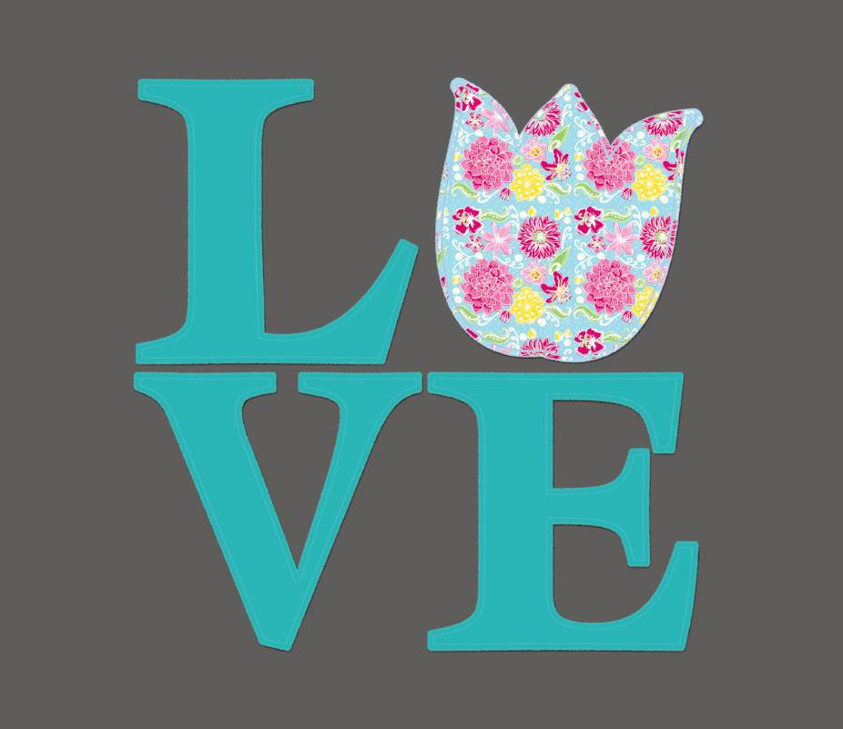 Tulip LOVE Sweatshirt- Appliqué Men's Fit