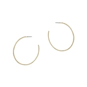 Matte Textured Hoop Earrings