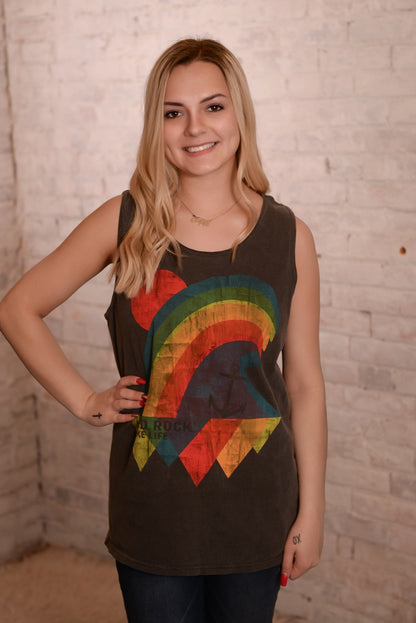 Rainbow Wave Red Rock Tank S-2X