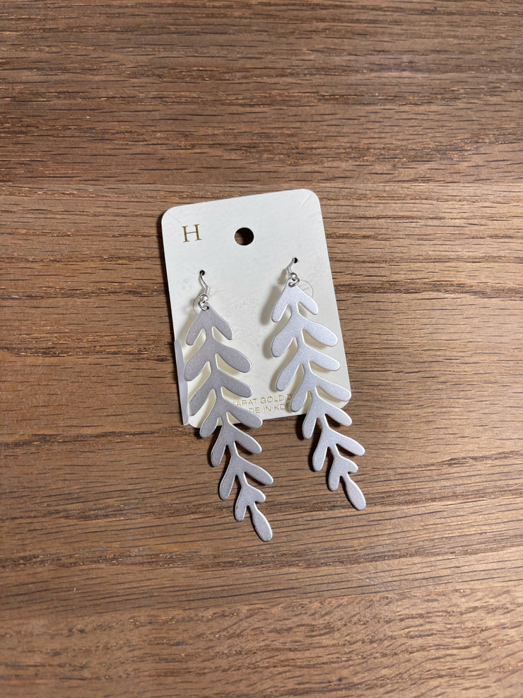 Metal Leaf Earrings