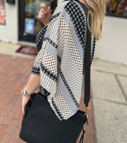 Geometric Kimono Dress