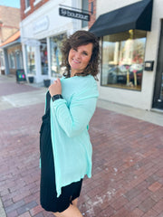 Mint Classic Knit Cardigan