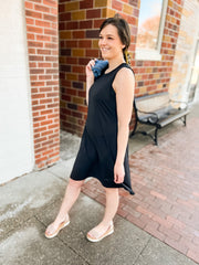 Black Knit Tank Dress