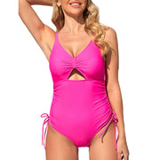 Hot Pink Peek-a-Boo Swimsuit
