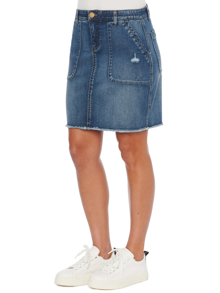 Democracy AbSolution Patch Pocket Denim Skirt