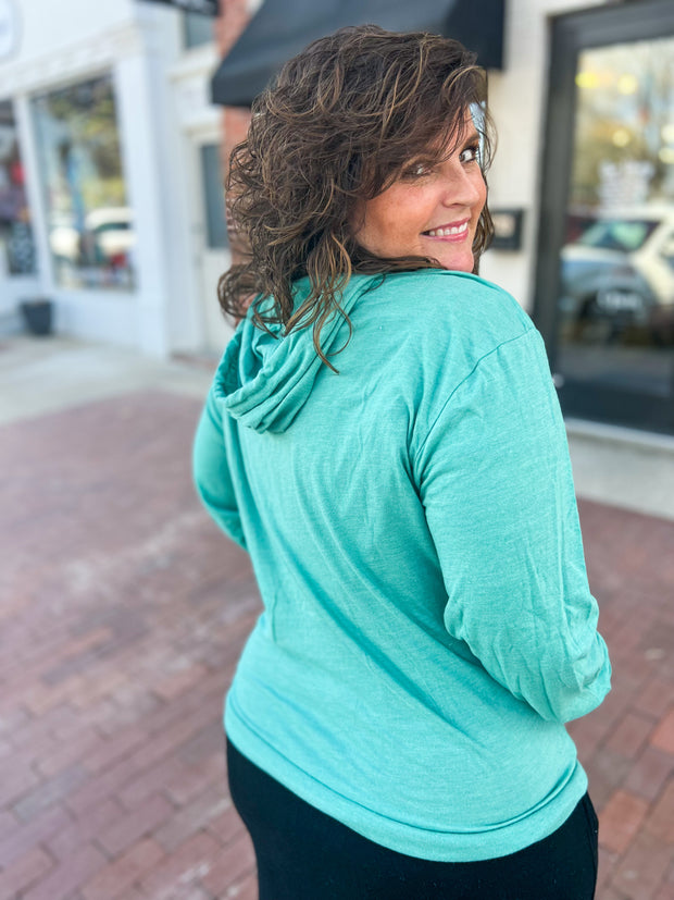 Hooded Sunset Dock Red Rock Pullover