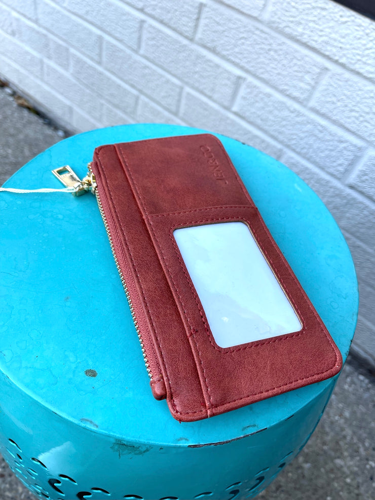 Rust Card Holder Wallet