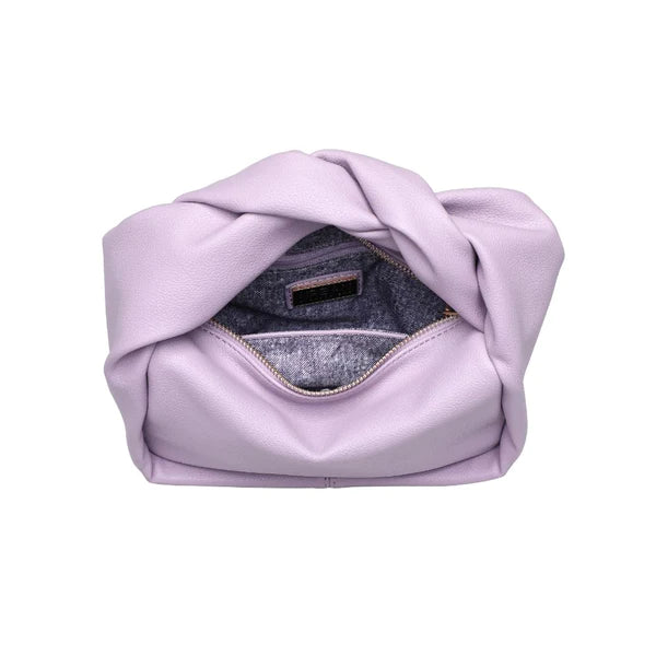 Lilac Braided Handle Handbag